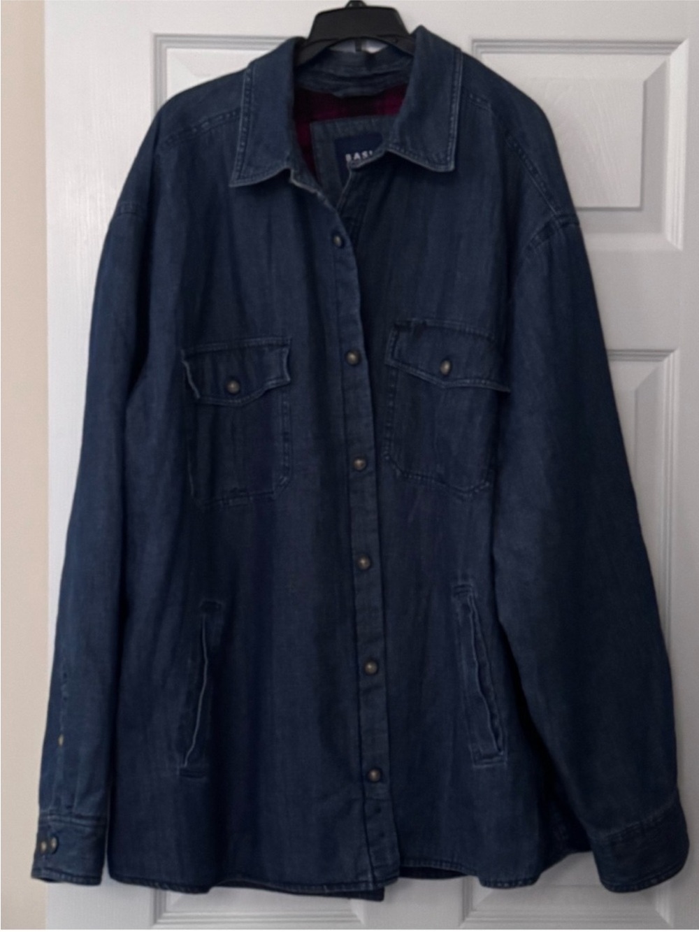 Vintage denim shirt jacket